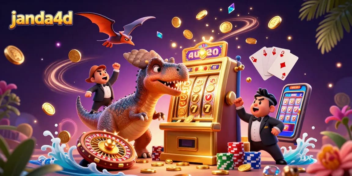 Menangkan jackpot dengan janda4d saat bermain mesin slot bertema dinosaurus di kasino online.