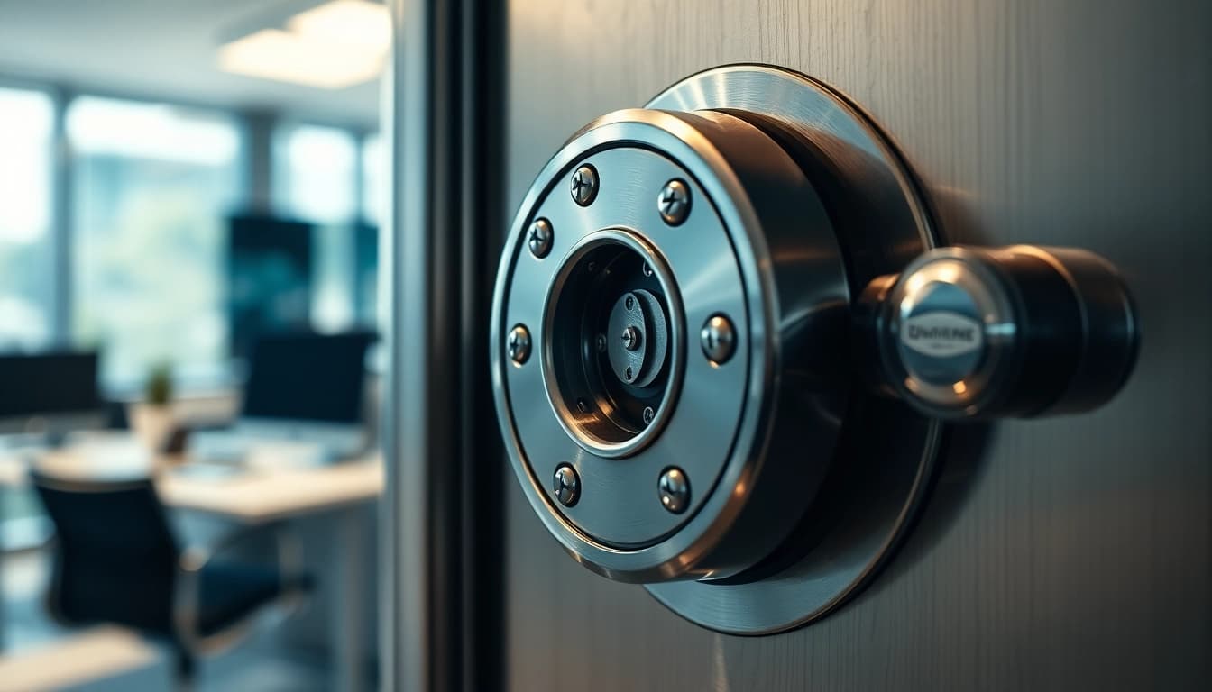 Locksta sicherer Schloss im Detail, zeigt innovative Sicherheitsmechanismen.