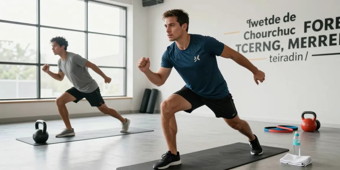 Rokok88 slot login in action: Active man exercising in a bright fitness studio, showcasing a healthy lifestyle.
