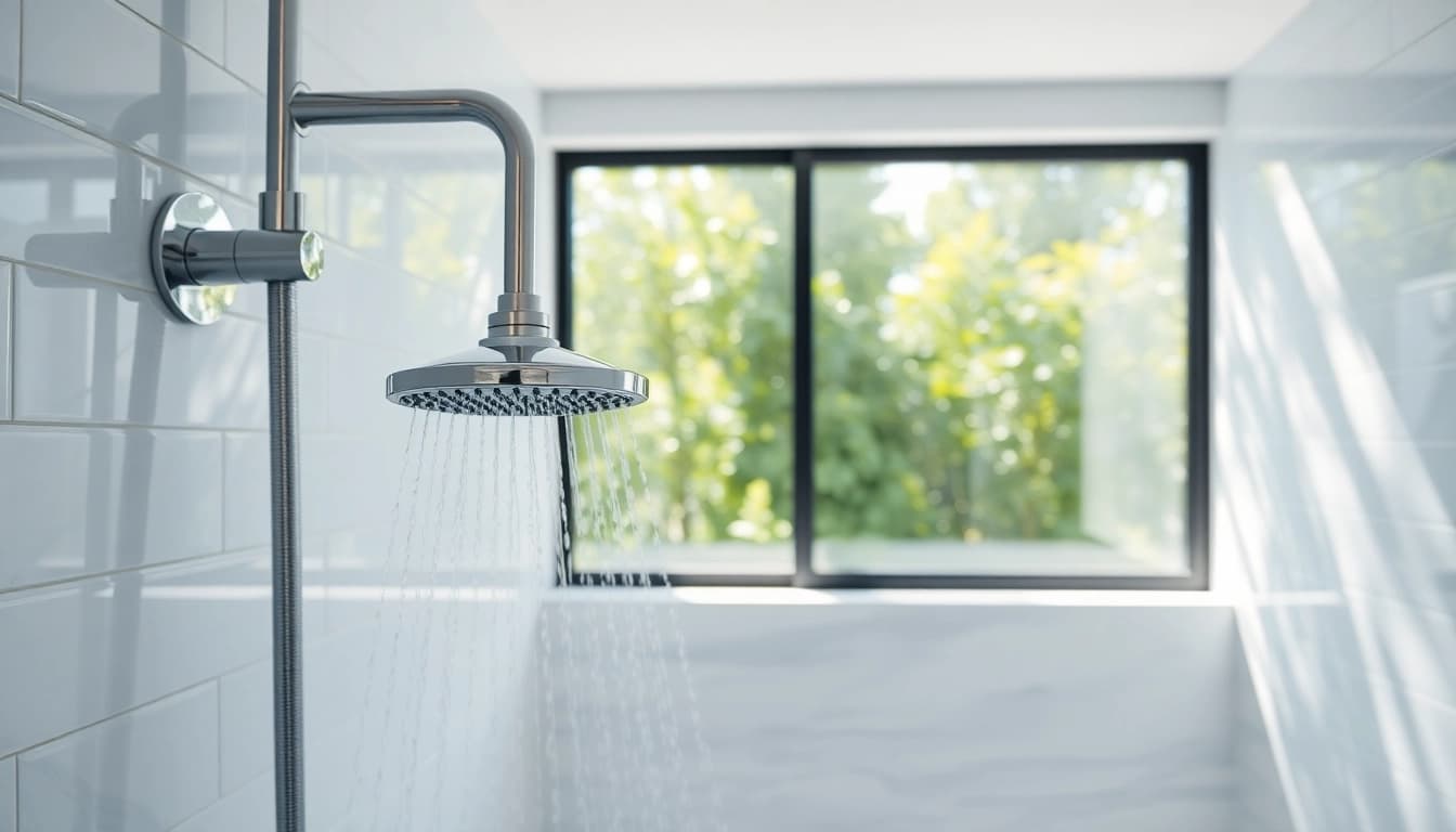 Enhance your bathroom with a luxurious design from sunny shower usa inc, featuring a modern, stylish shower installation.