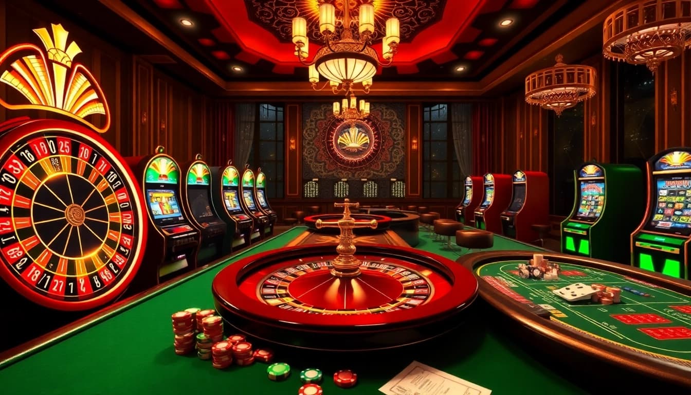Découvrez le frisson du casino en ligne 2026 avec des tables de roulette vibrantes et des tables de poker élégantes.