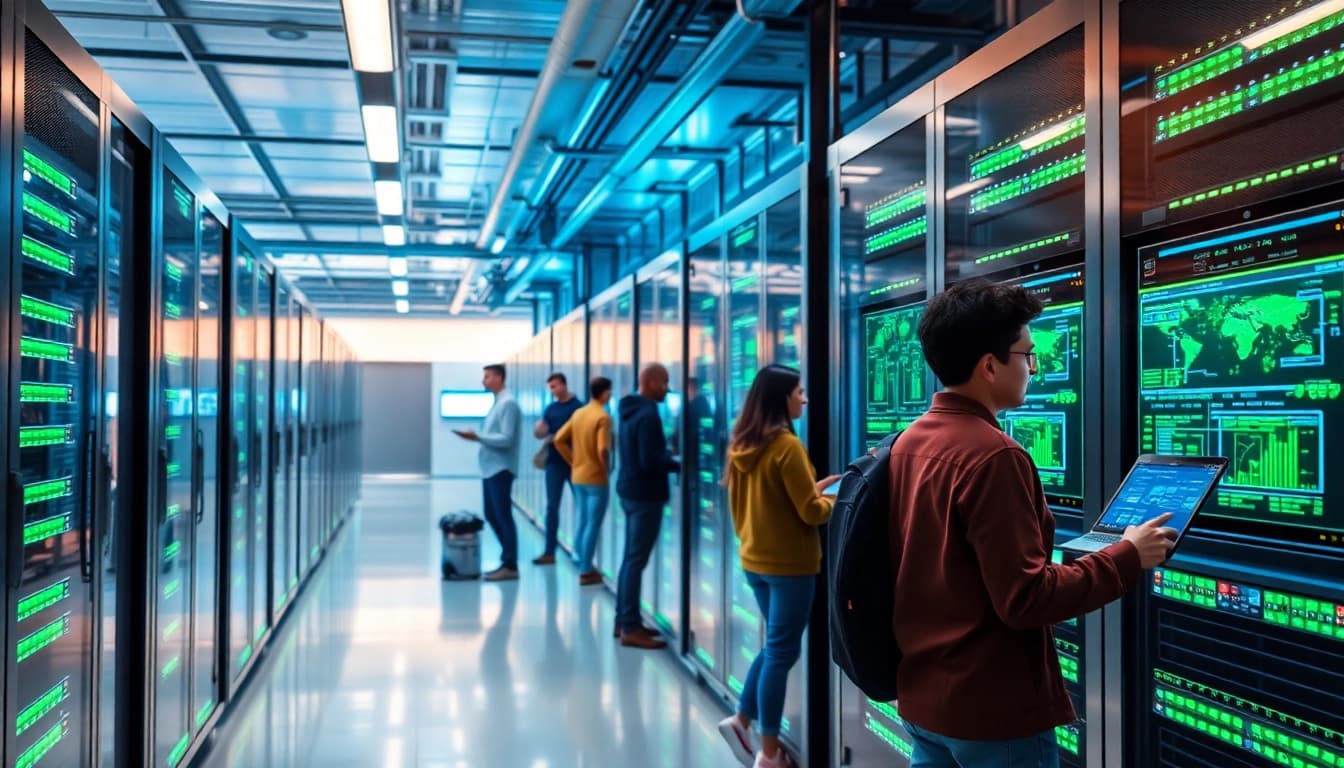 Best cloud mining facility showcasing AI technology and eco-friendly operations.