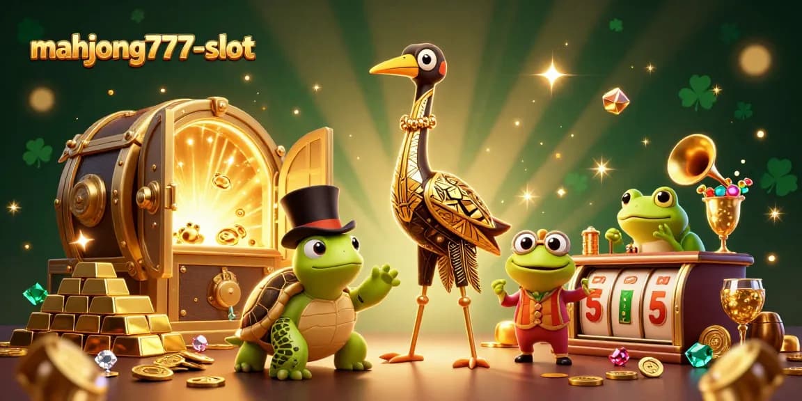 Experience mahjong777-slot excitement with vibrant, detailed casino characters and dazzling game elements.
