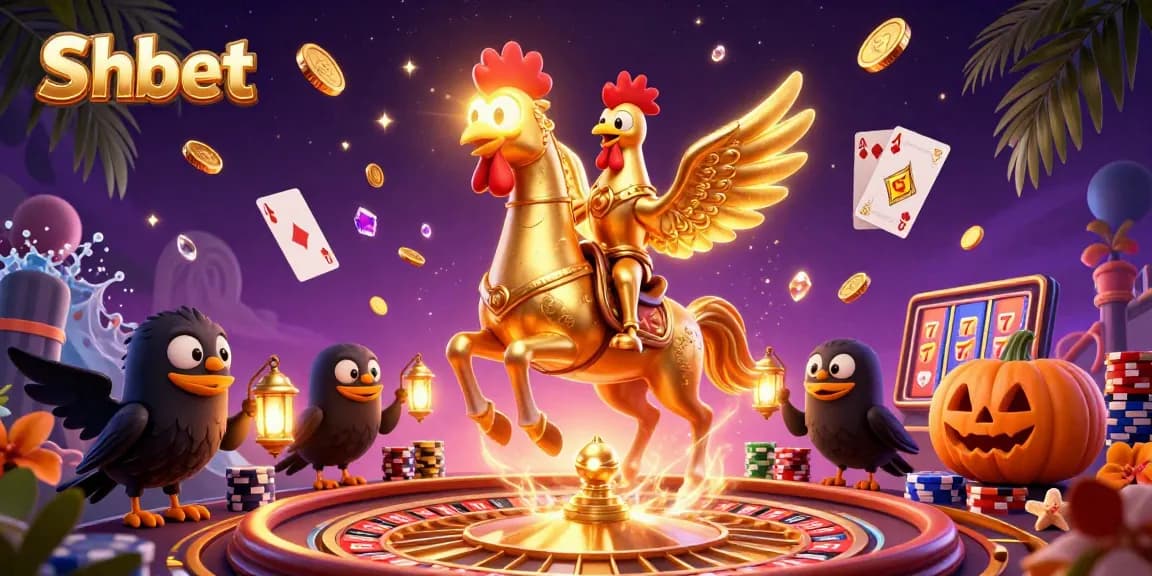 Experience the thrill of Shbet with vivid casino action and stunning 3D illustration.