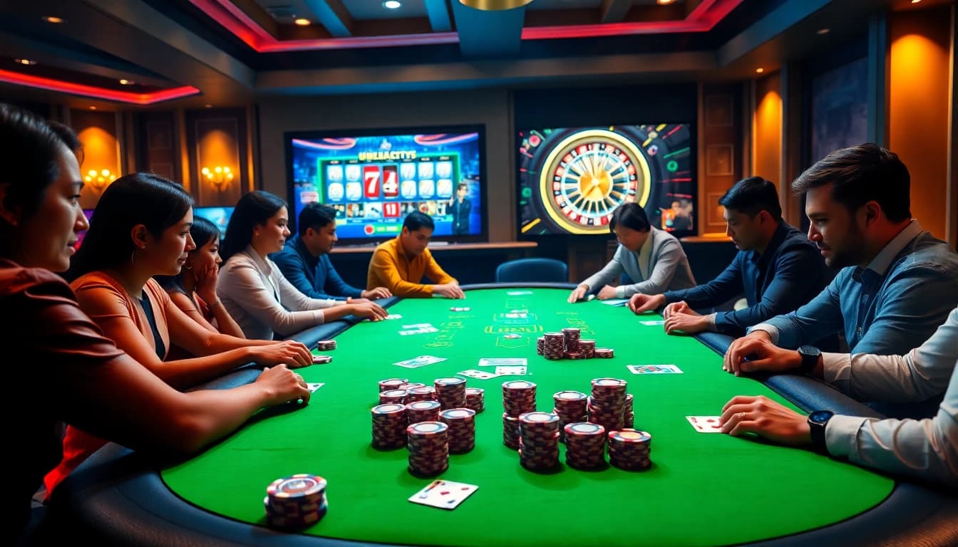 Découvrez l'excitation du casino en ligne 2026 avec des jeux de poker en ligne captivants et des visuels de jeux d'argent vibrants.