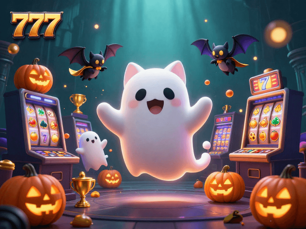 Play exciting 777 slot games with vibrant visuals in this thrilling casino scene.