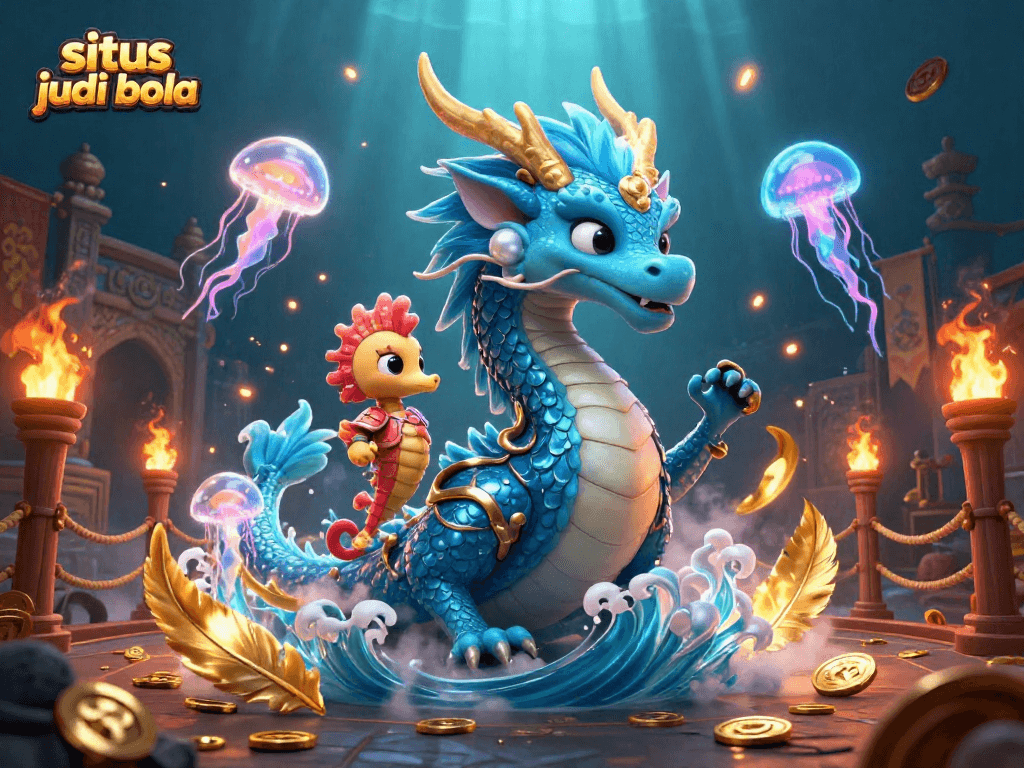 Engage in exciting situs judi bola action featuring vibrant underwater creatures and dynamic betting elements.