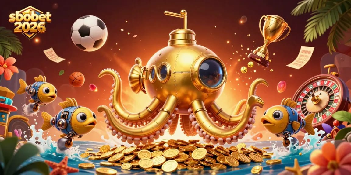 Engage in sbobet 2026 sports betting with a vibrant underwater scene filled with action.