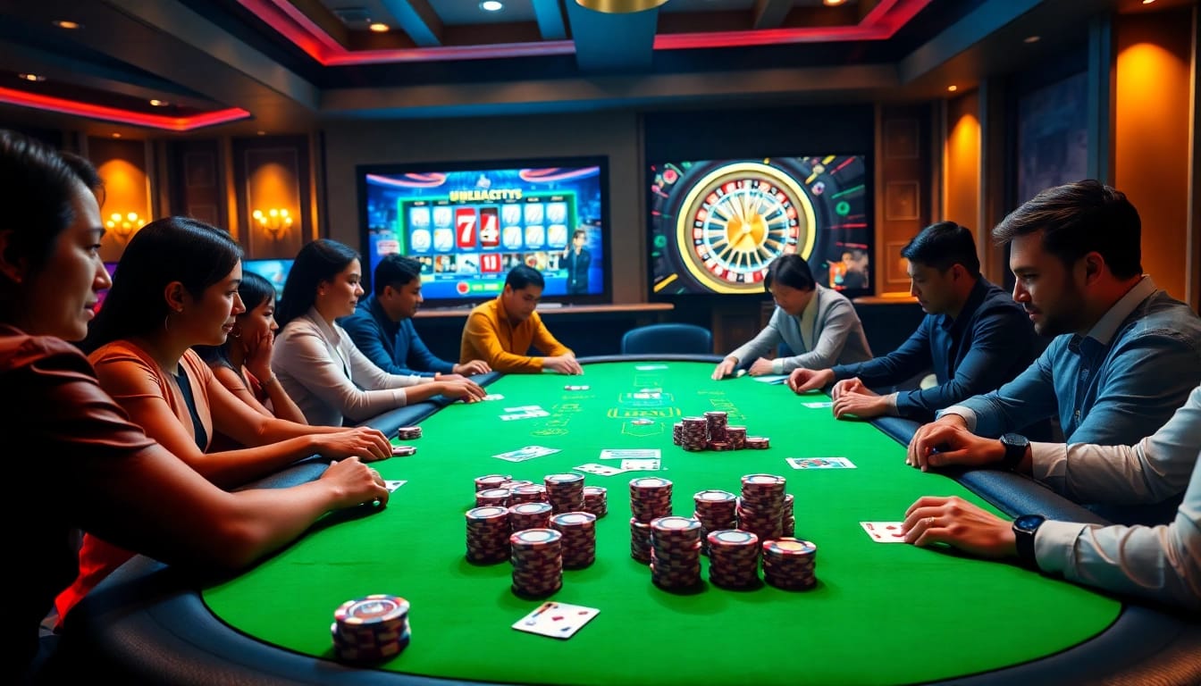 Découvrez l'excitation du casino en ligne 2026 avec des jeux de poker en ligne captivants et des visuels de jeux d'argent vibrants.