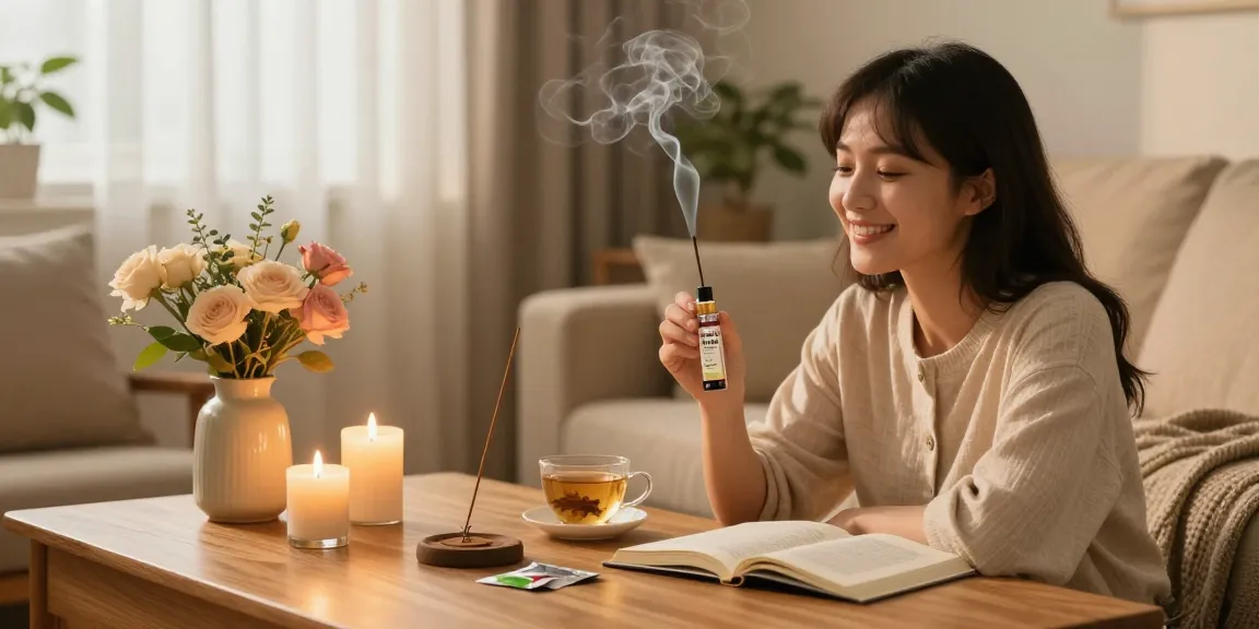 Experience the calming effects of triple-rush-multi-pack-10ml-rush-liquid-incense in a cozy home setting.