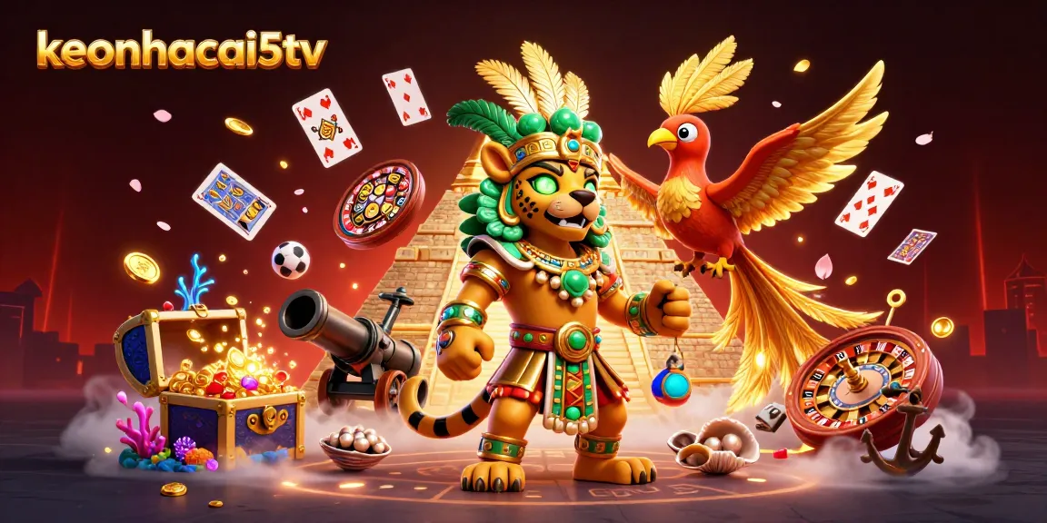 Engage in thrilling bets with keonhacai5tv, featuring vibrant casino games and dynamic play elements.