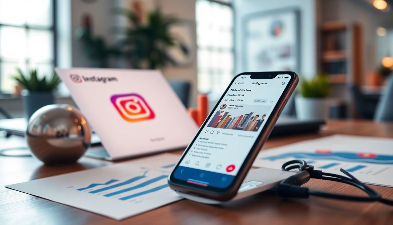 フォロワー 買う インスタの効果を示すスマホのスクリーンとデータ分析