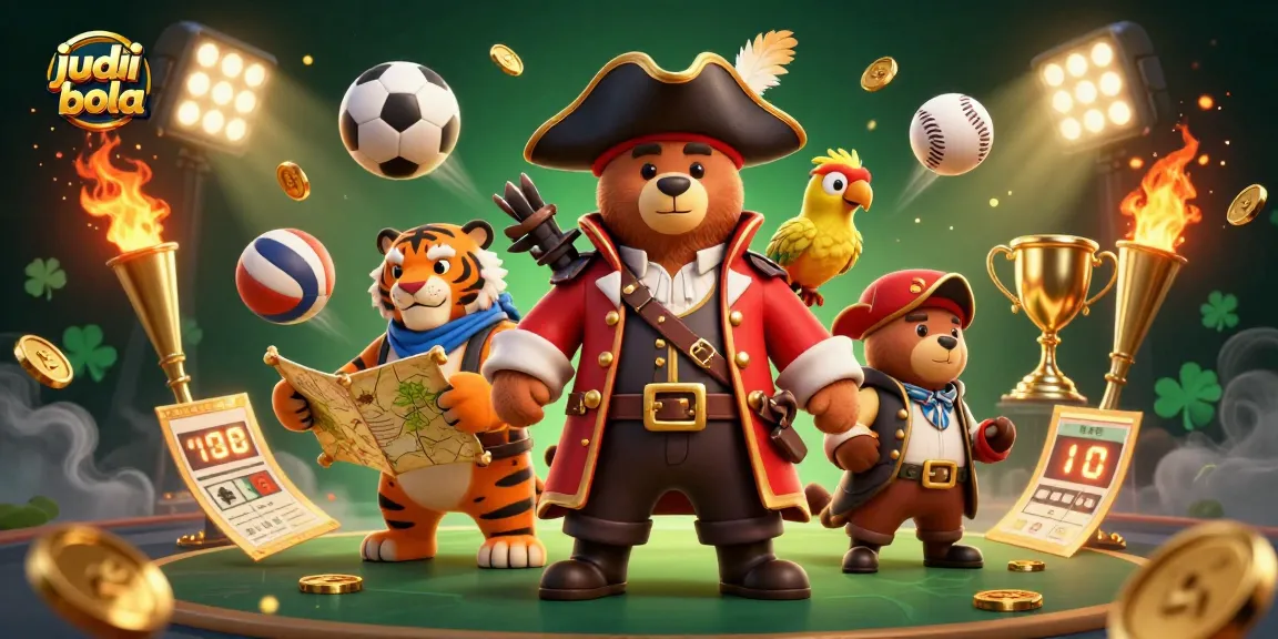Engage in judi bola action with vibrant 3D characters, dynamic sports elements, and dazzling visuals.
