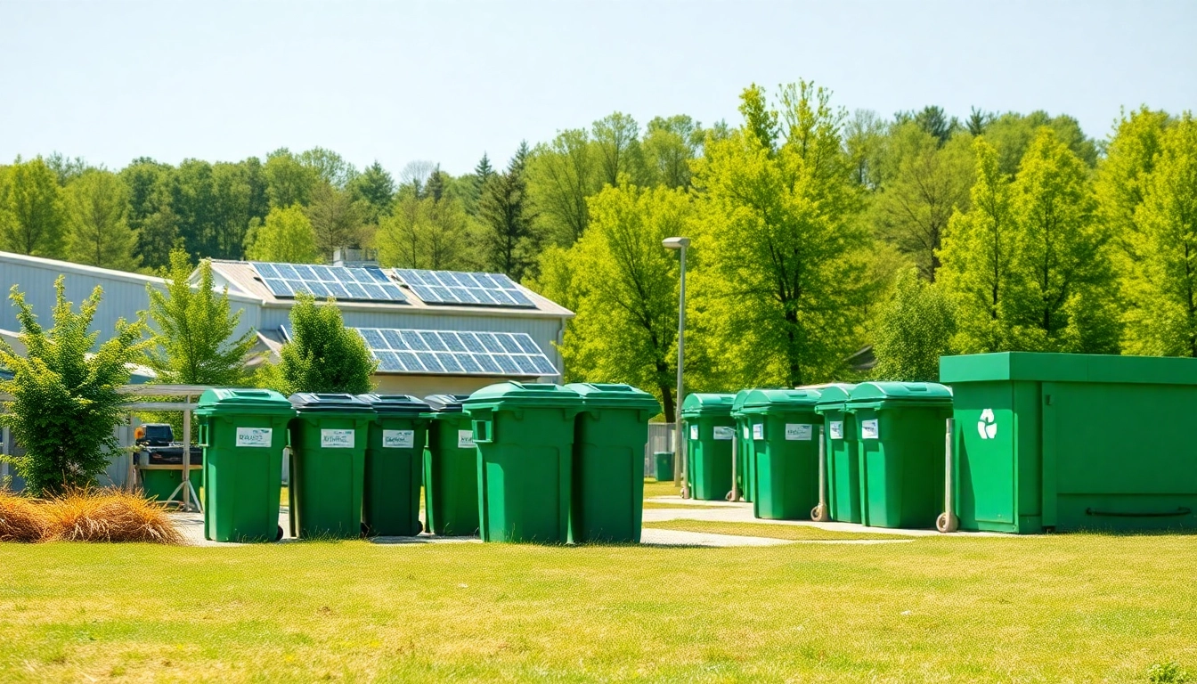 Showcase of CYB Environmental's eco-friendly waste management facility integrated within nature.