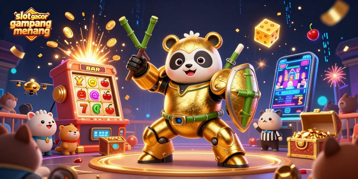 Engage in slot gacor gampang menang with an exciting scene filled with jackpot elements and dynamic gameplay.