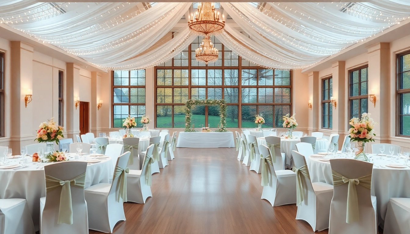 Stowe Venue Hire showcasing a beautifully decorated wedding reception with elegant centerpieces.