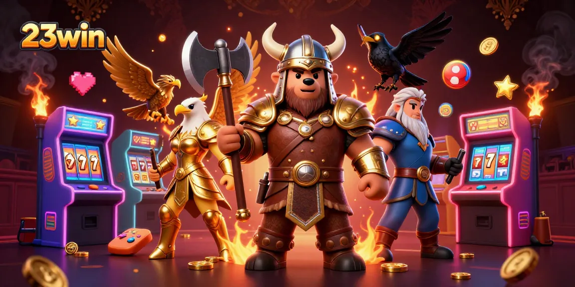 Experience thrilling slots and jackpots at 23win with vibrant visuals from a casino adventure.
