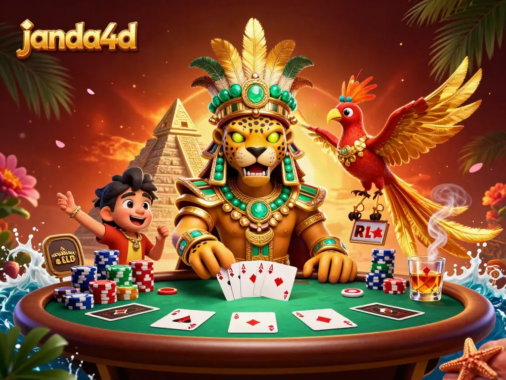 Menghadirkan pengalaman bermain janda4d dengan perayaan slot online dan permainan kartu megah dengan suasana taruhan yang kaya.