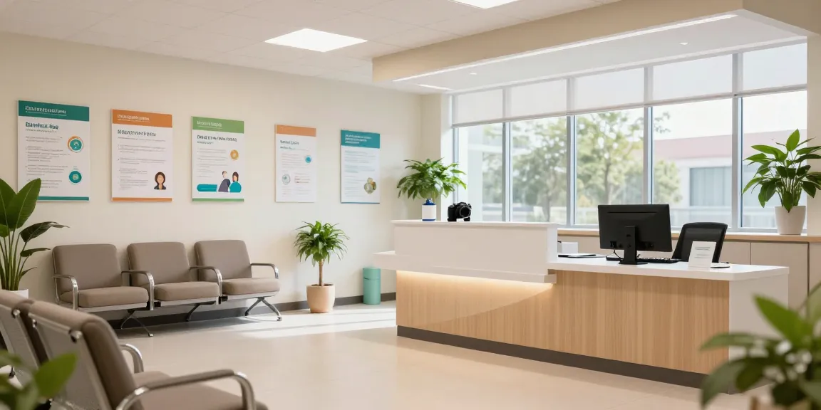 Self-employed health insurance consultation in a welcoming medical environment, showcasing patient care and healthcare services.