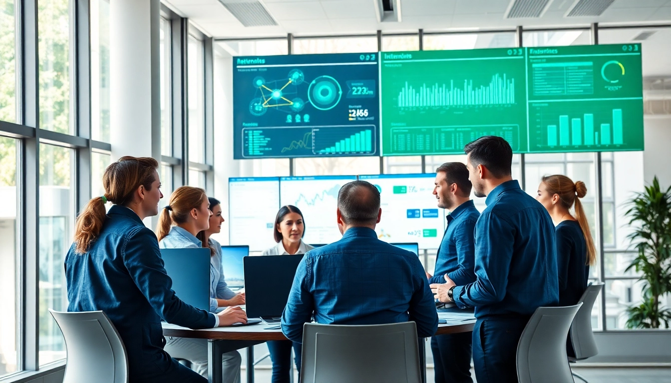 Providing managed IT services Lakeland with a dedicated team in a modern office.