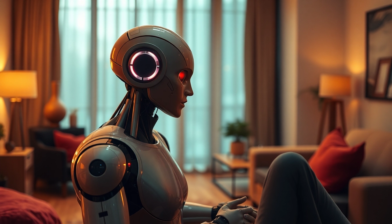 AI sex robot engaging in intimate interaction, showcasing innovative design and warmth.