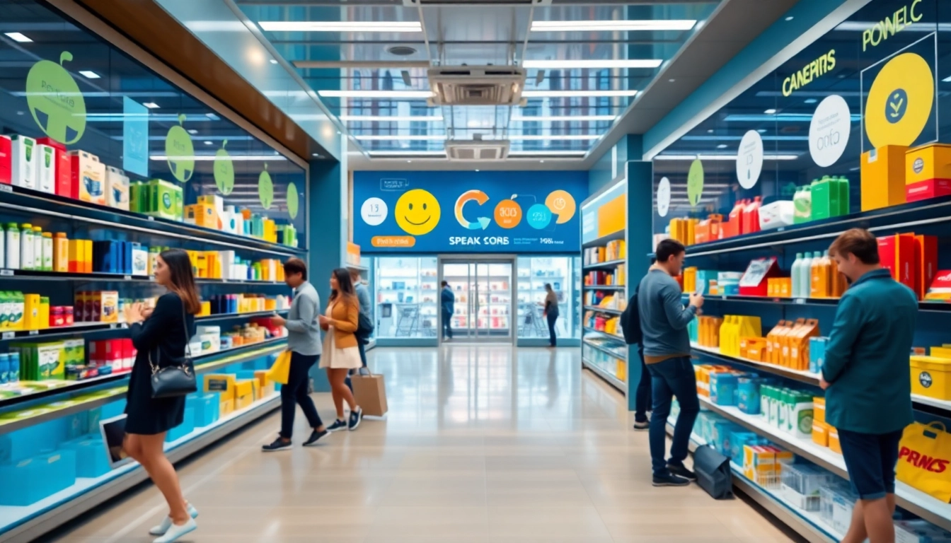 Engaging digital showcase of a Multi-Store highlighting diverse products in a vibrant ecommerce setting.