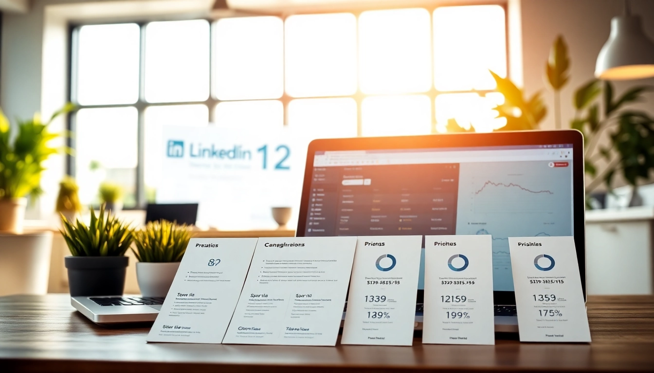 Visualize linkedin scraper pricing in a contemporary workspace with modern tools and charts.