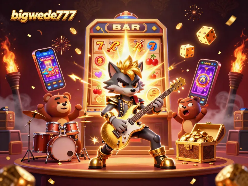 Experience exciting wins with bigwede777 in a vibrant casino scene bursting with energy.