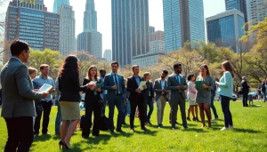 Engaging with free job post new york opportunities in a vibrant New York City park.