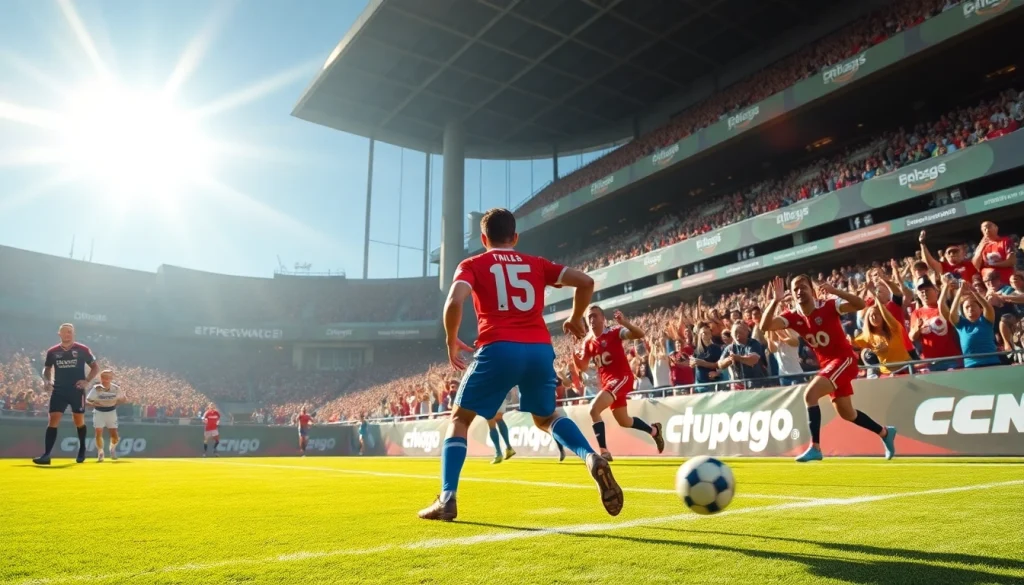 실시간스포츠중계 중인 경기에서 선수들이 활약하는 모습을 보여주는 장면