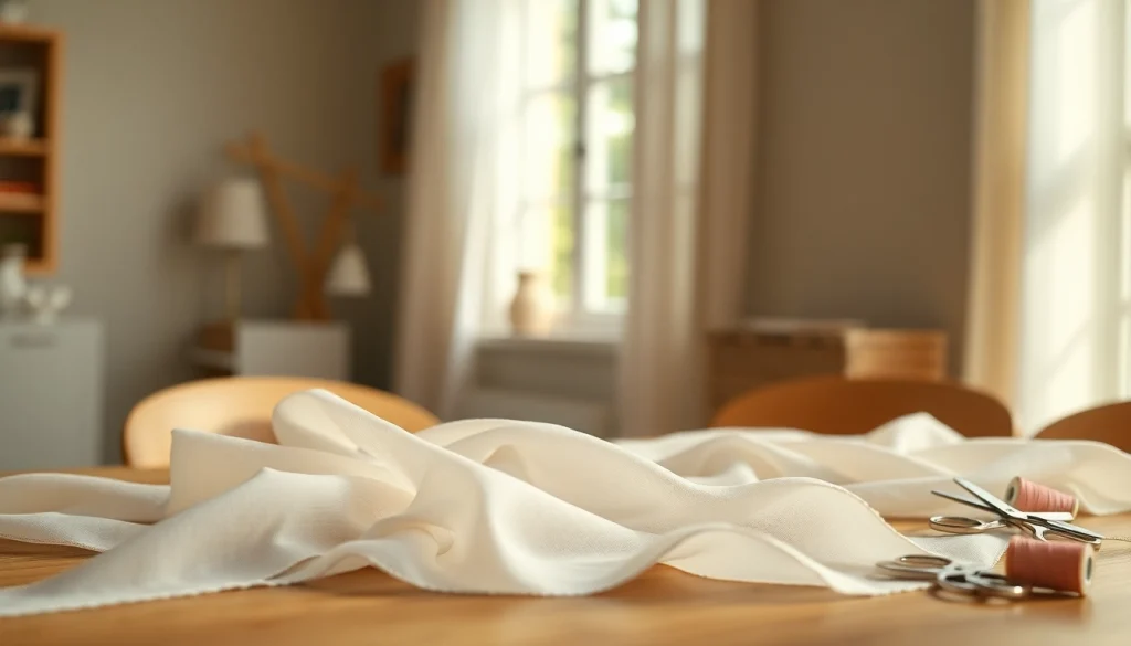 Mousseline stof met delicate textuur en zachte tinten, geschikt voor handwerkprojecten.