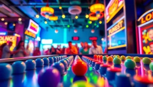 Uji coba demo plinko yang seru dengan bola jatuh di papan pegs berwarna-warni.