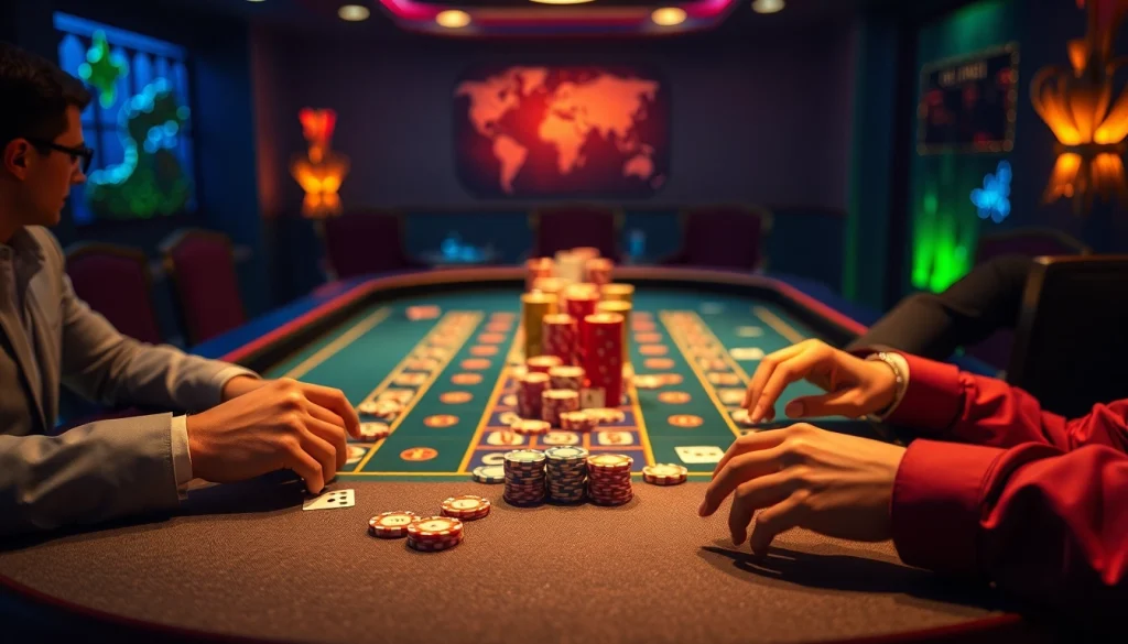 Explore os melhores jogos de cassino com uma emocionante mesa de apostas em ação.