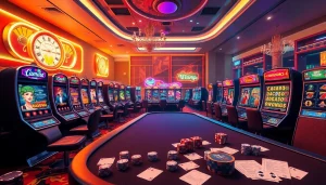 Experience thrill and excitement at situs judi slot online Naga169, showcasing vibrant slot machines and dynamic gameplay.