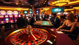 Capturing the thrill of casino games at s88a.io with poker and roulette excitement.
