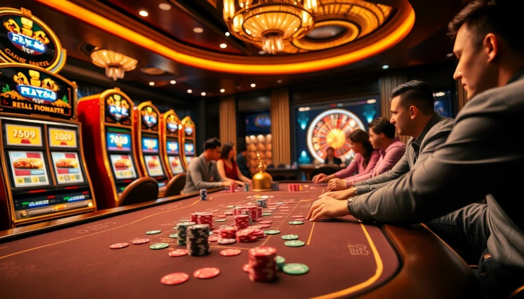 Experience high-stakes action at FLY 88's luxurious casino tables filled with excitement.