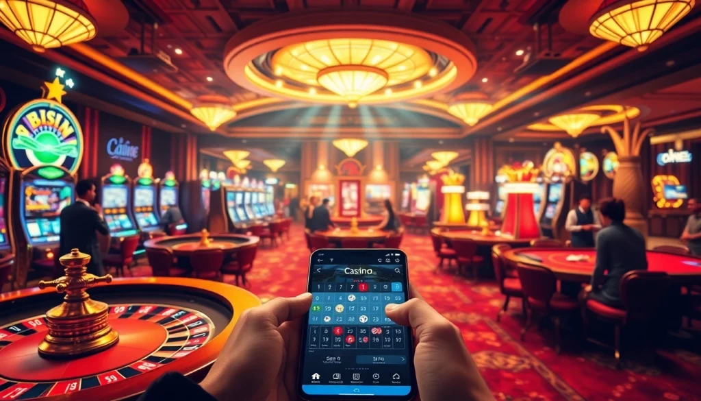 S8 casino environment with players enjoying vibrant games, highlighting online gambling accessibility.