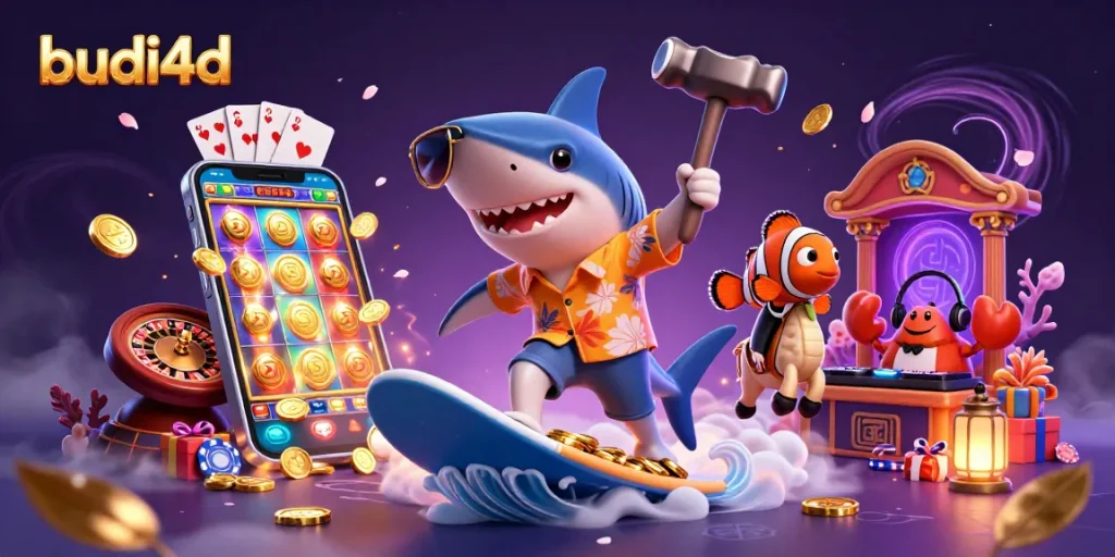 Experience thrilling wins with budi4d's action-packed casino adventure featuring vibrant 3D characters.