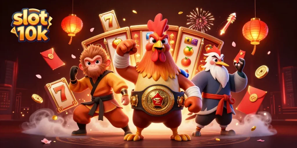 Experience high stakes with slot 10k with vibrant characters and dynamic casino elements.